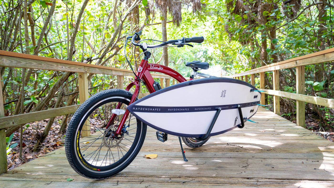 Islander 400 ebike is at beach park.