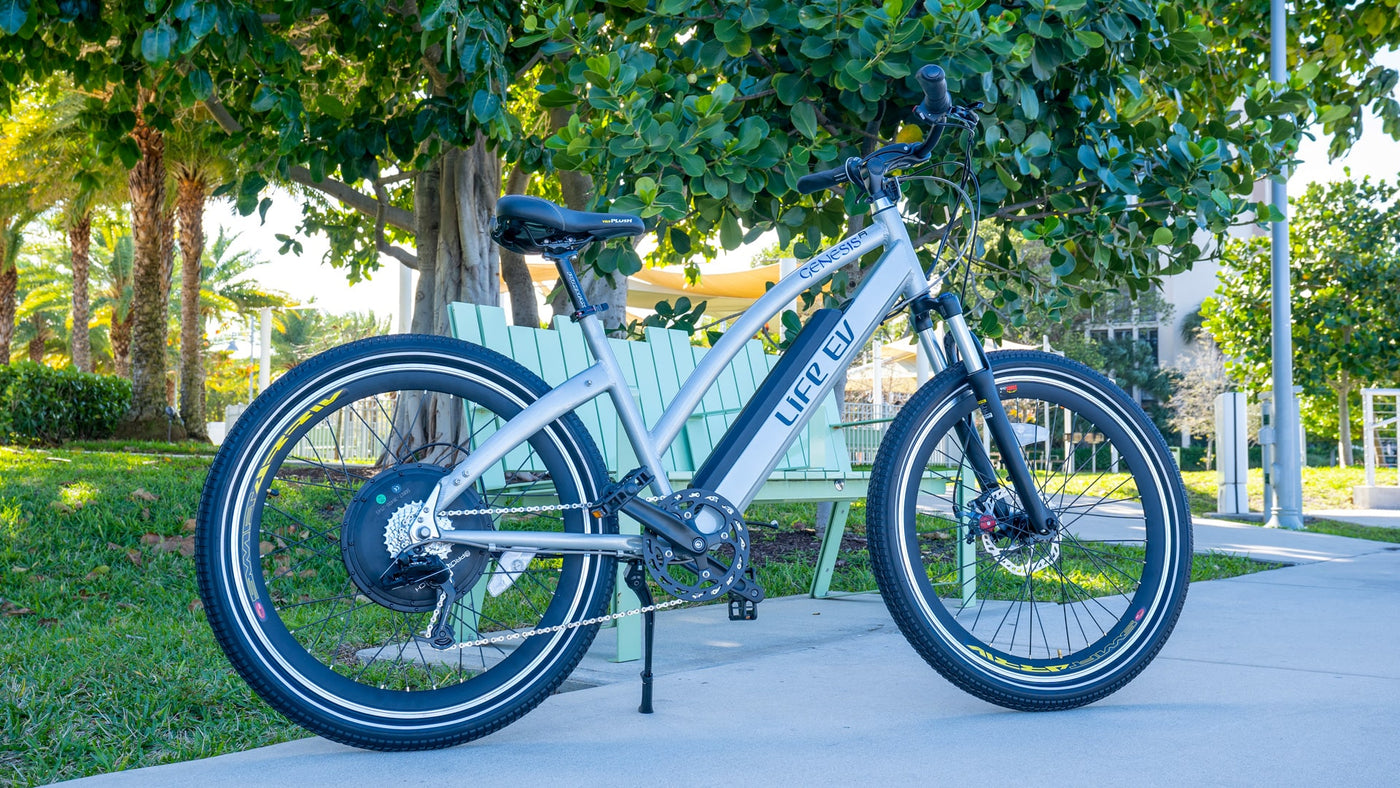 Genesis R 400 ebike at a park.