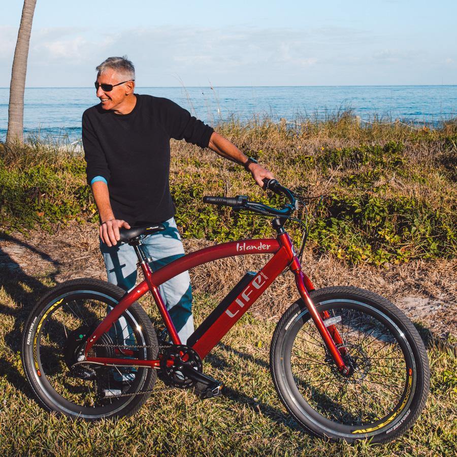 Beach Cruiser e-Bike for Adults - Islander 400- LifeEV e-Bikes