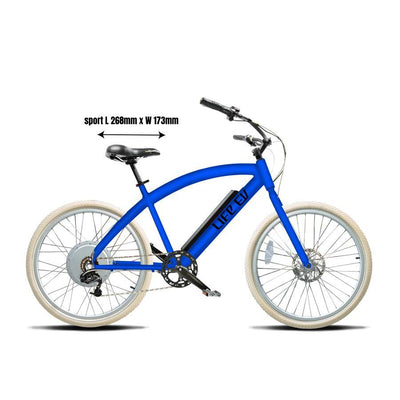 Custom Color Blue Electric Bike Cruiser - Design Your Own - Life EV